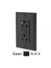Leviton GFTR2-HGE - 20A - 125 V - NEMA 5-20R - SmartlockPro Slim Self-Test GFCI Receptacle - Extra-Heavy Duty Hospital Grade - Tamper-Resistant - 20 Amp Feed-Through - Black